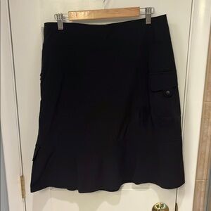 Royal Robbins Black Knee-Length A-Line Skirt